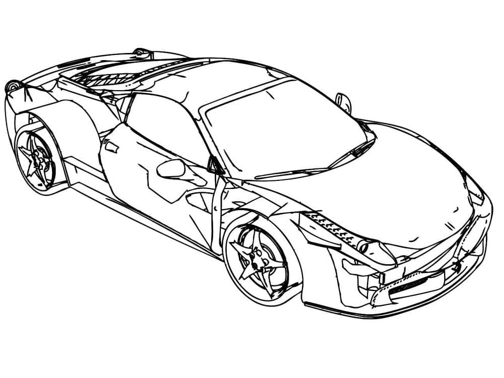 Ferrari Gratuita da colorare