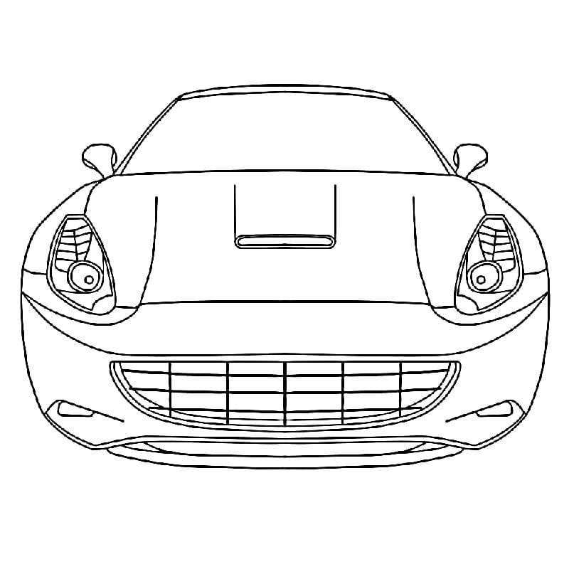 Ferrari Meravigliosa da colorare