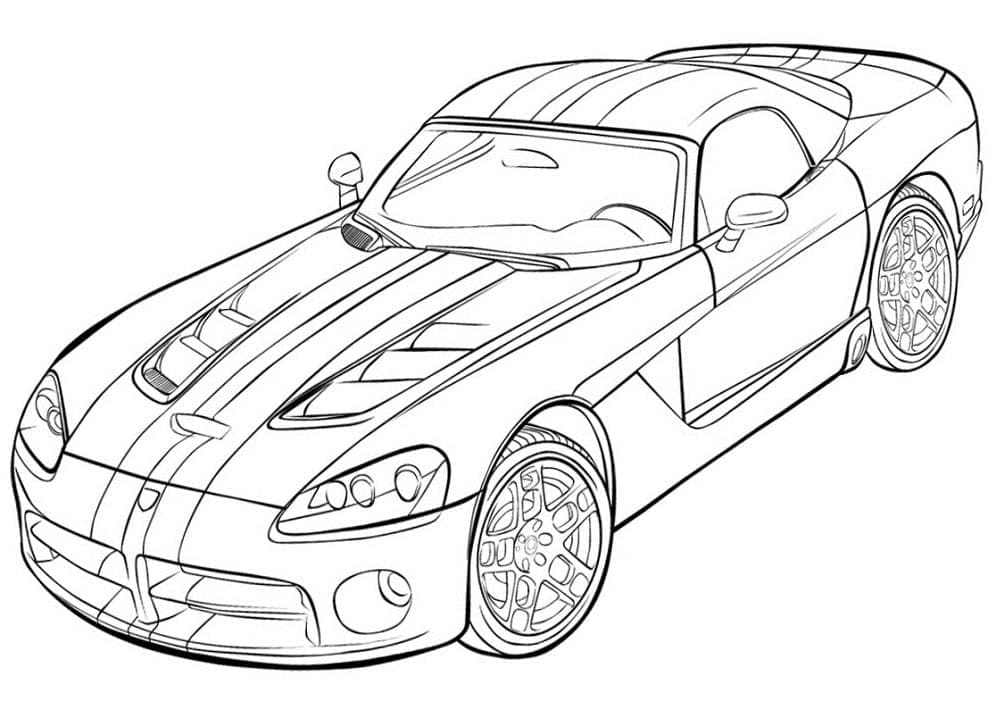 Ferrari Normale da colorare