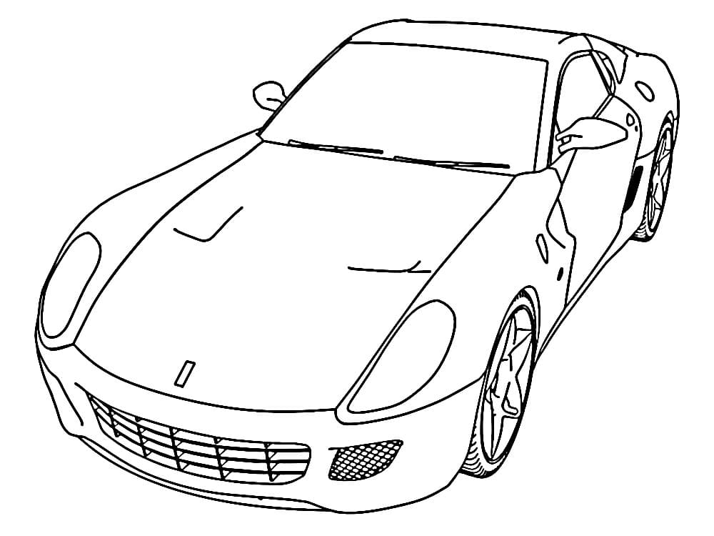 Ferrari Sportiva da colorare