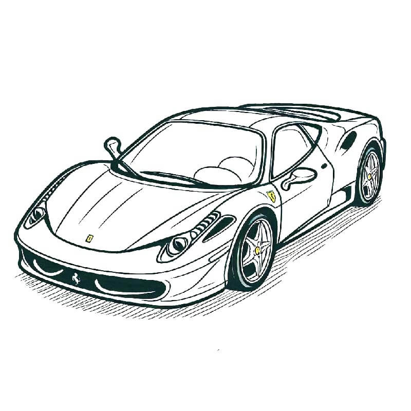 Ferrari Stampabile da colorare