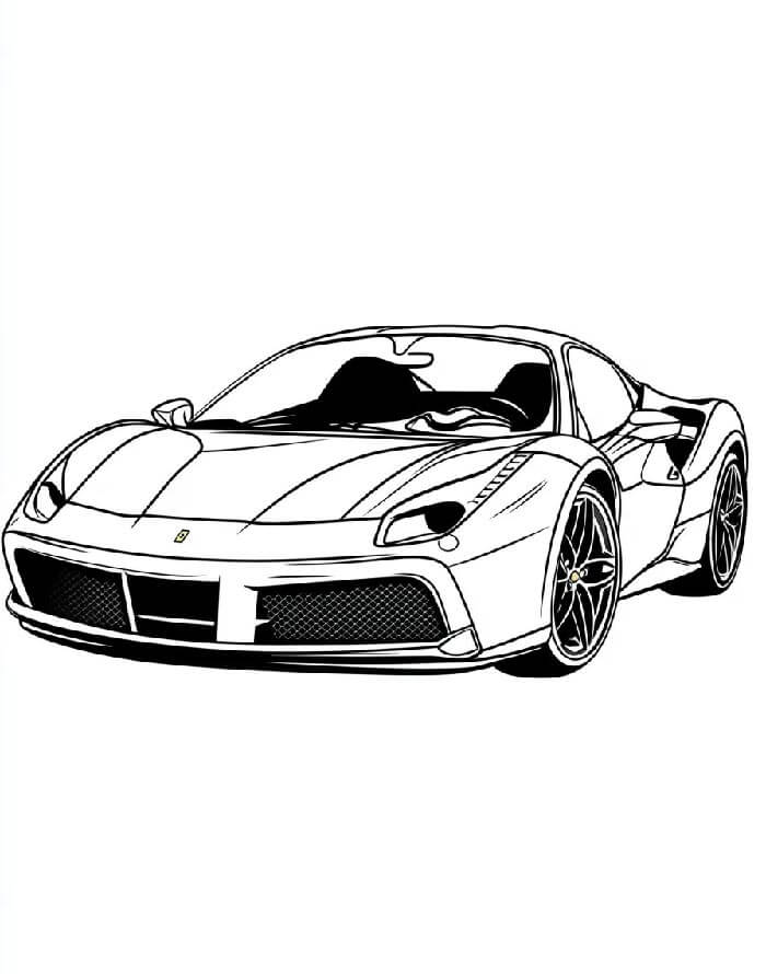 Ferrari per Bambini di 2 Anni da colorare