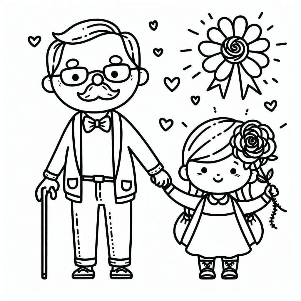 Festa dei Nonni (6) da colorare