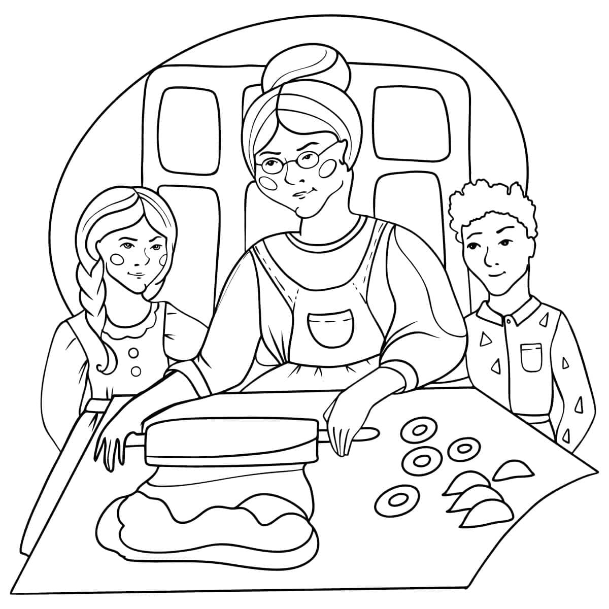 Festa dei Nonni (7) da colorare