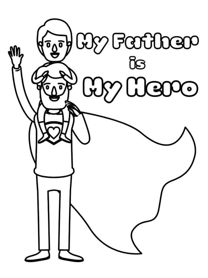 Festa del Papà (29) da colorare