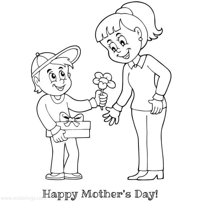 Festa della Mamma (5) da colorare
