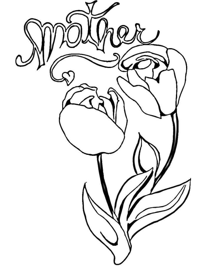 Festa della Mamma (7) da colorare