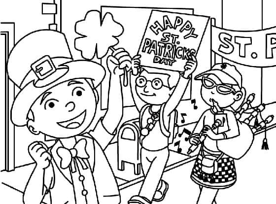 Festa di san Patrizio (8) da colorare