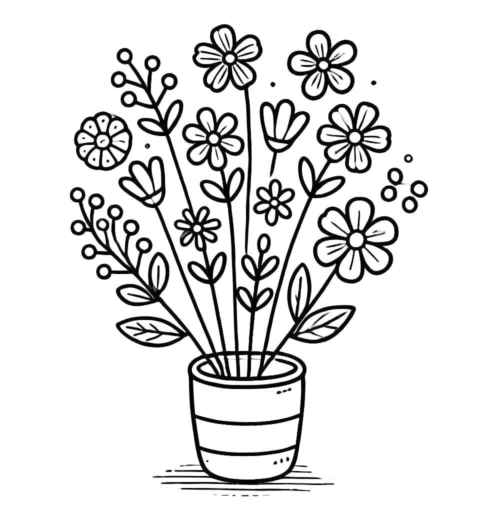 Fiori (1) da colorare