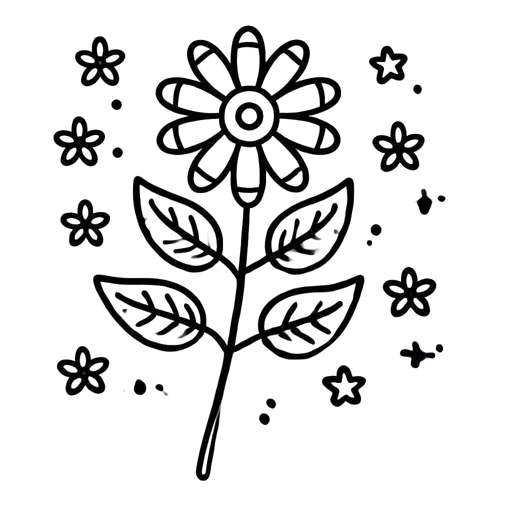 Fiori (7) da colorare