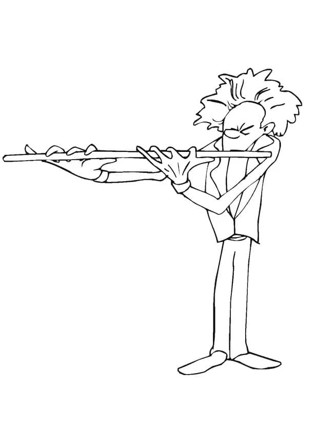 Flauto facile da colorare