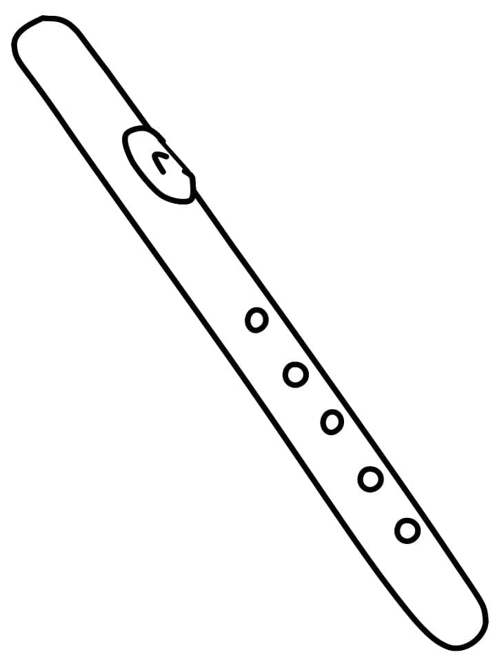 Flauto gratuita per bambini da colorare