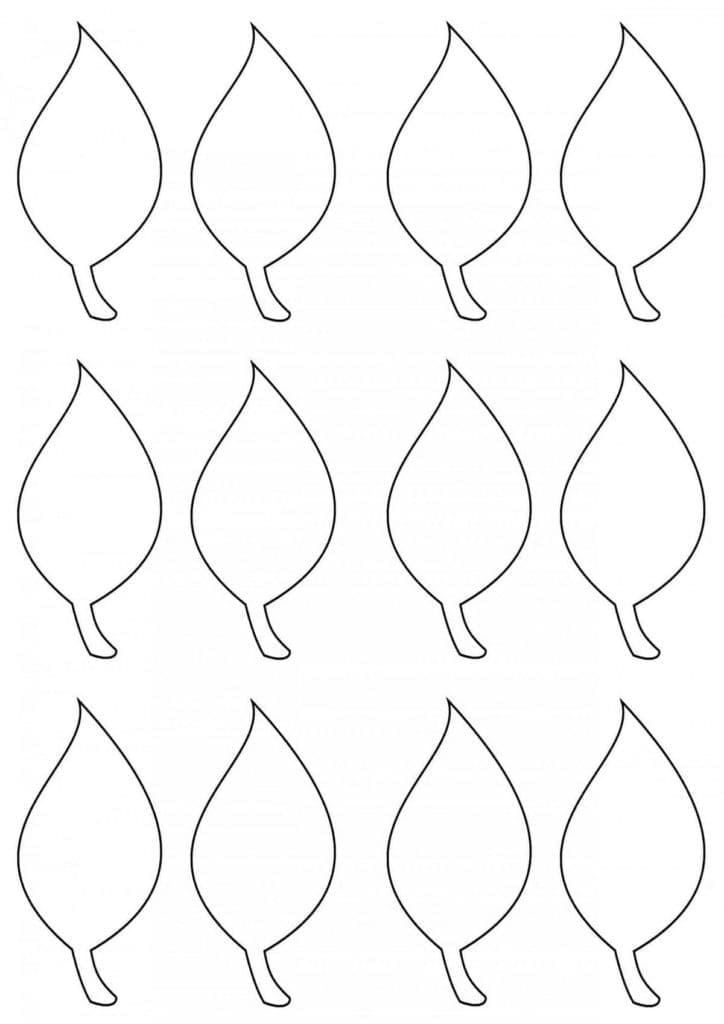 Foglia Libera Stampabile da colorare