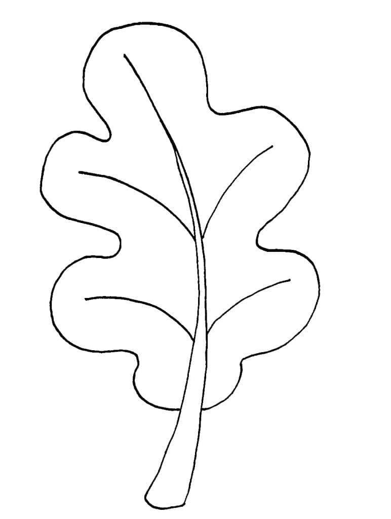 Foglia a Costo Zero da colorare