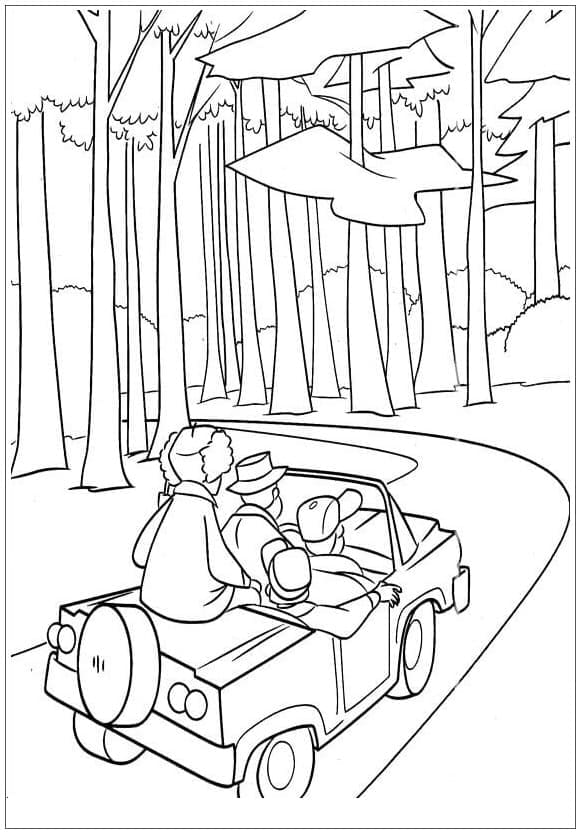 Foresta Immagine Libera da colorare