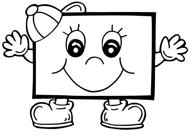 Forma Geometrica Stampabile per Bambini da colorare