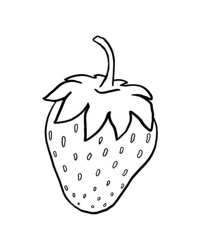 Fragola a Costo Zero da colorare