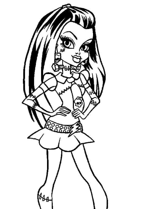Frankie Stein Monster High da colorare