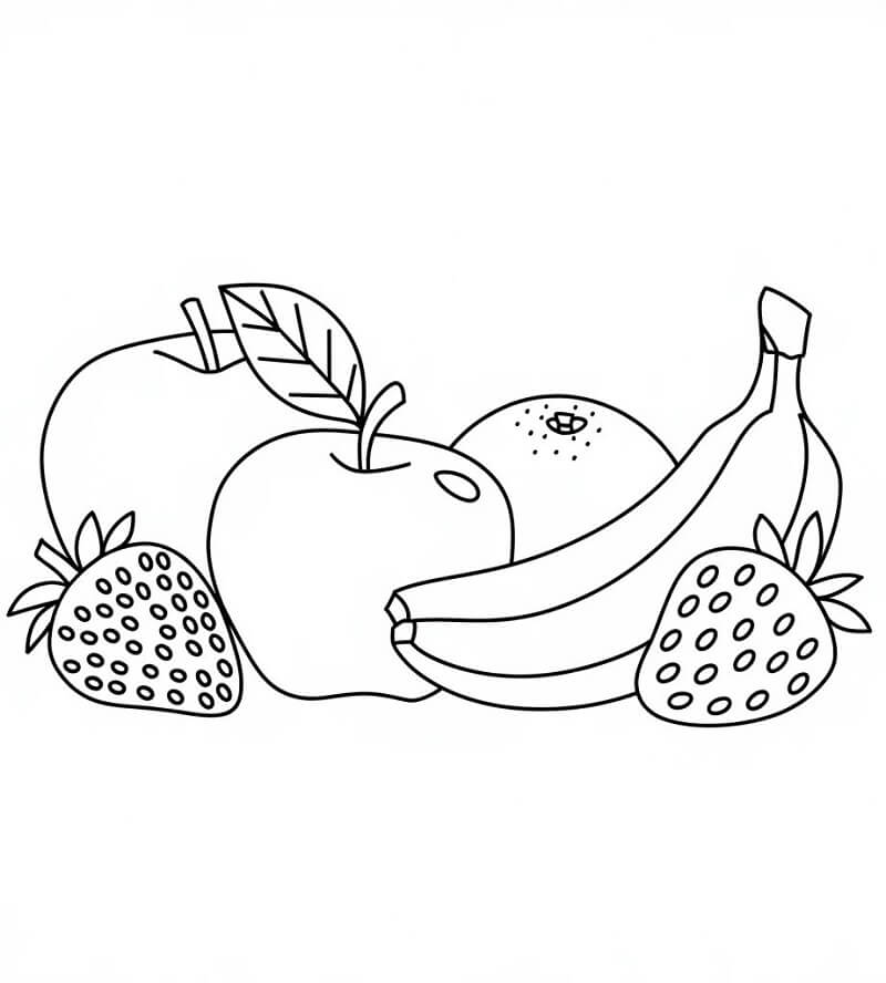 Frutta Gratuita da colorare