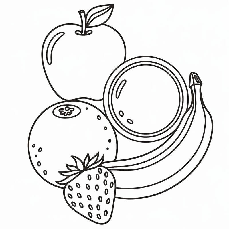Frutta a Costo Zero da colorare