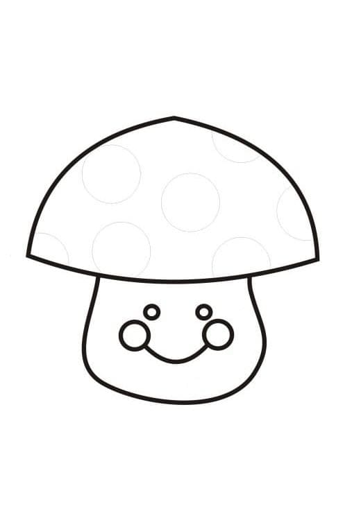 Fungo Stampabile da colorare