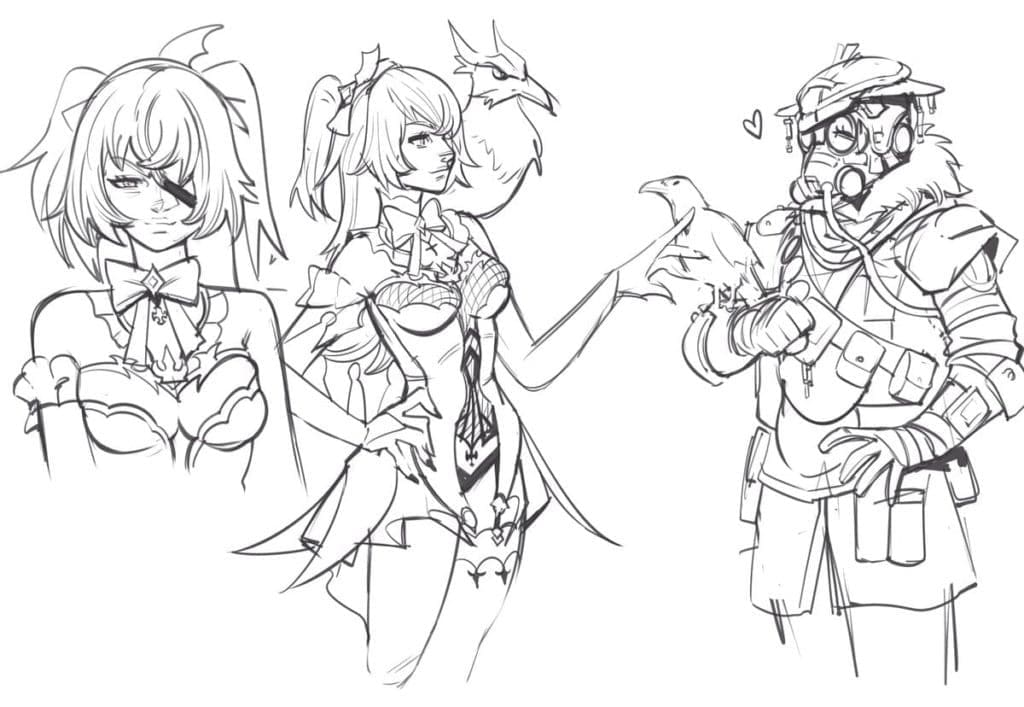 Genshin Impact Gratuit da colorare