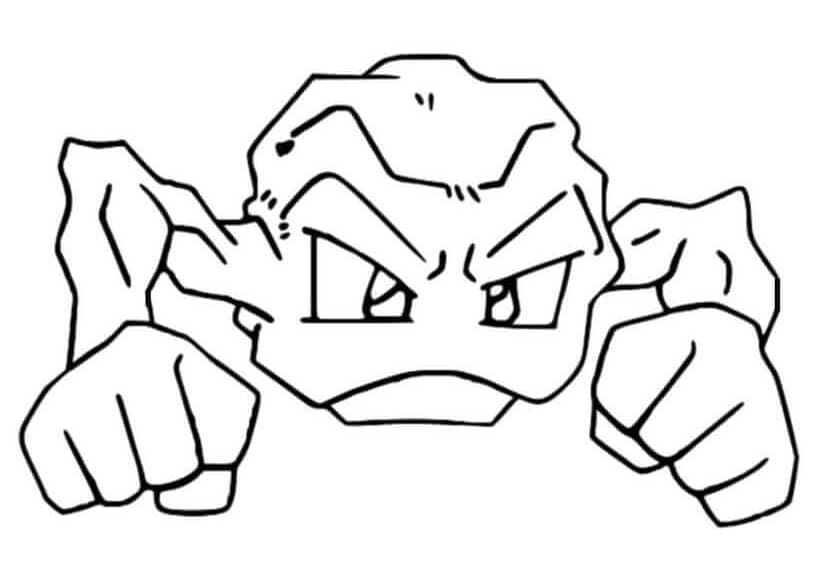Geodude Pokemon da colorare