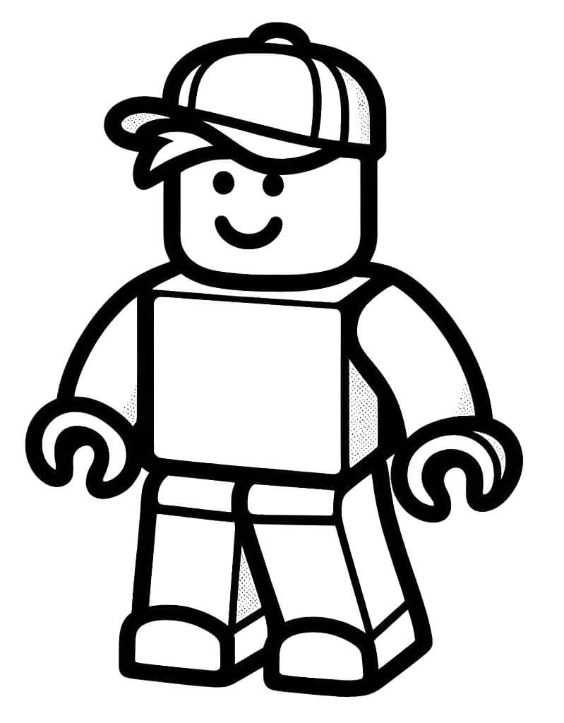 Giocatore in Roblox da colorare