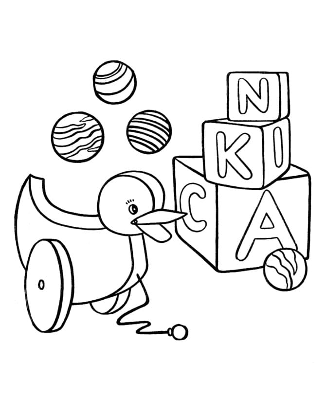 Giocattoli gratuiti da colorare