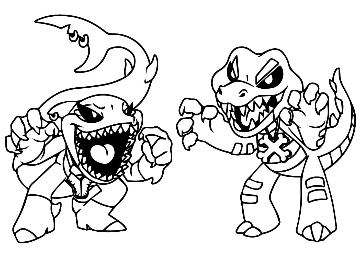 Gioco Nightmare Critters da colorare