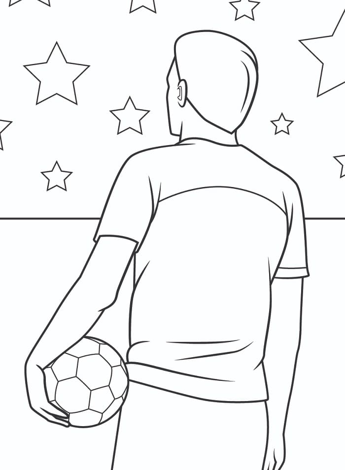 Gioco di Calcio da colorare