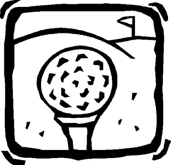 Gioco di Golf da colorare