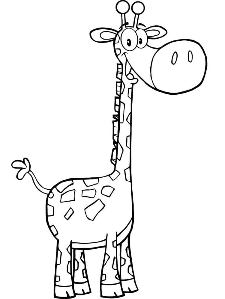 Giraffa Adorabile da colorare