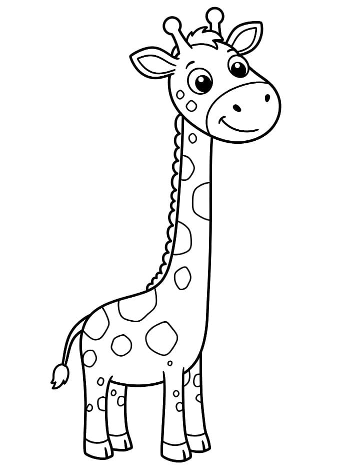Giraffe da colorare