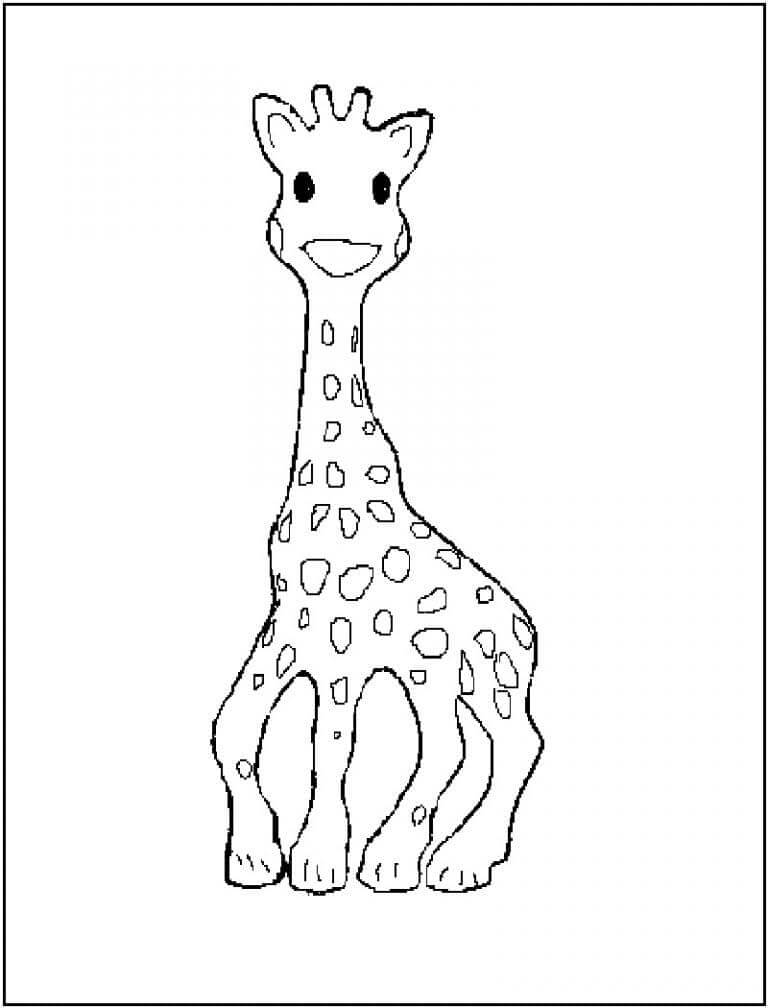 Giraffa Gratis da colorare