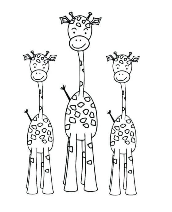 Giraffa Stampabile da colorare
