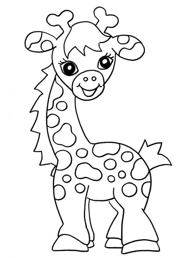 Giraffa Stupenda da colorare