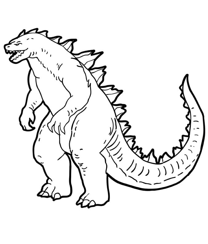 Godzilla Gigante da colorare