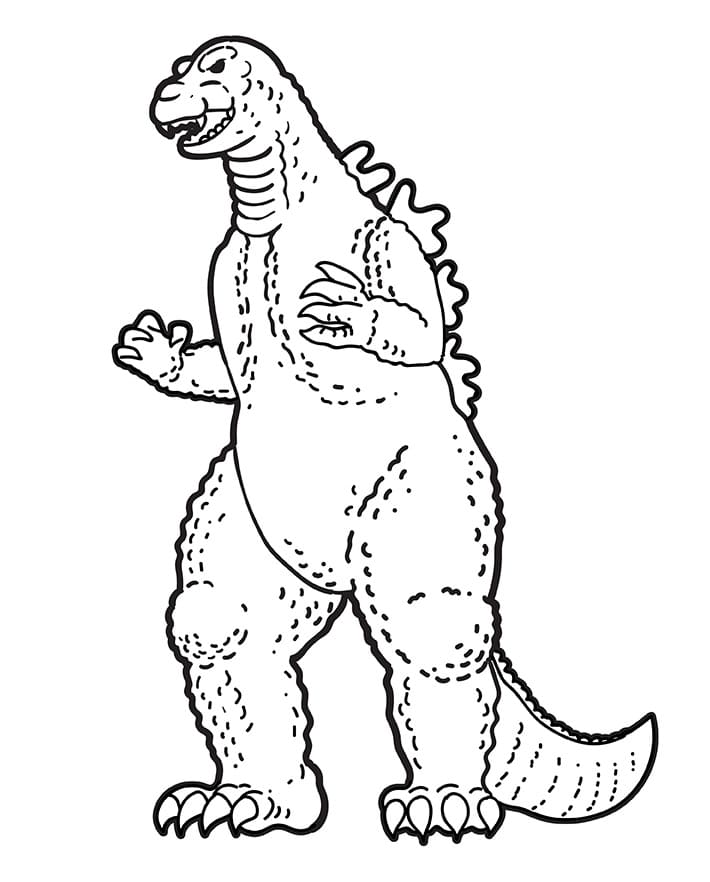 Godzilla Gratuito da colorare