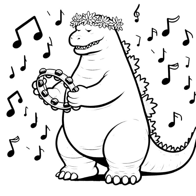 Godzilla da Stampare da colorare