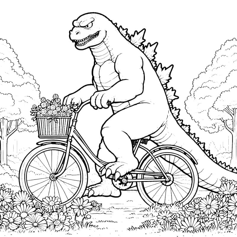 Godzilla per Bambini da colorare