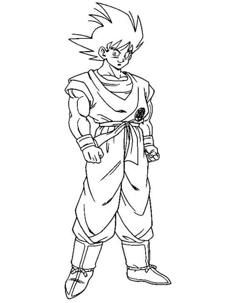 Goku Super Saiyan da colorare