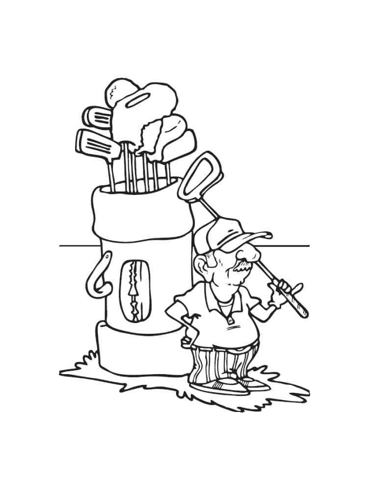 Golf Gratuito da Stampare da colorare