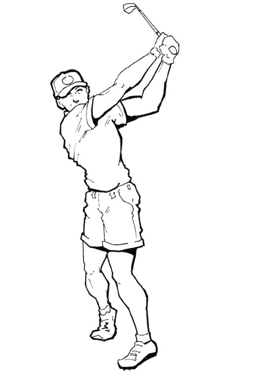 Golf Sportivo da colorare