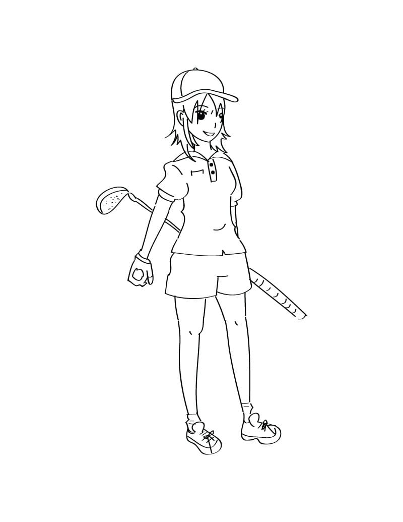 Golf per Bambini di 6 Anni da colorare