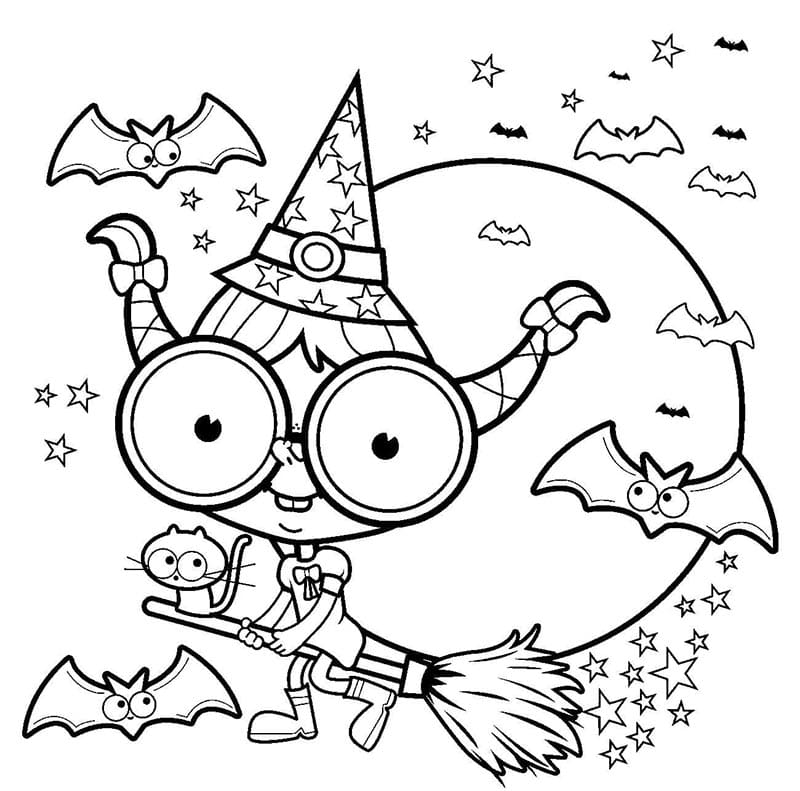 Halloween Felice da colorare