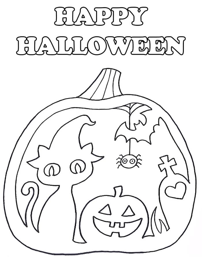 Halloween Gratuito per Bambini da colorare