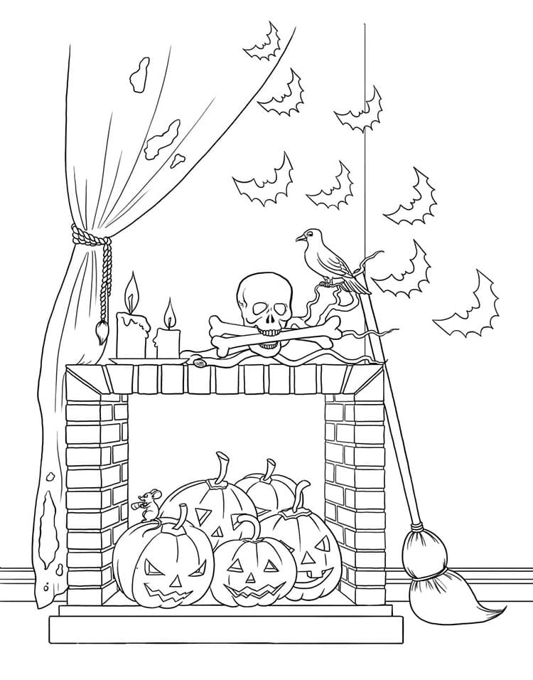 Halloween Stampabile per Bambini da colorare