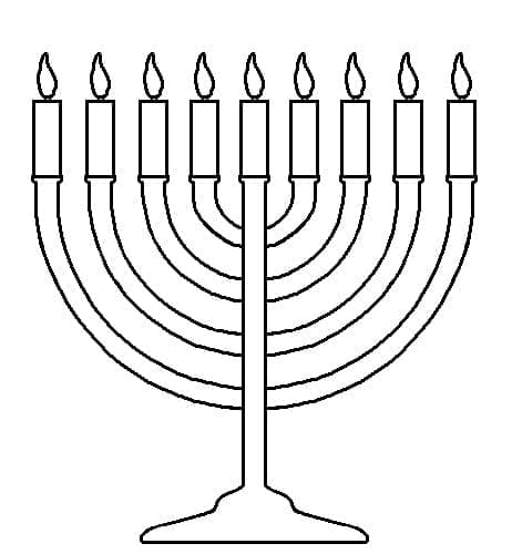 Hanukkah (1) da colorare