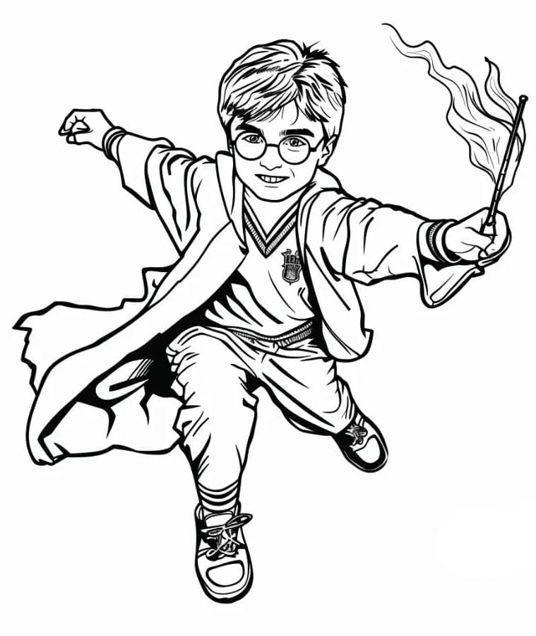 Harry Potter Gratis per Bambini da colorare